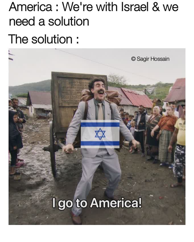 The solution : America : We're with Israel & we need a solution  © Sagir Hossain 