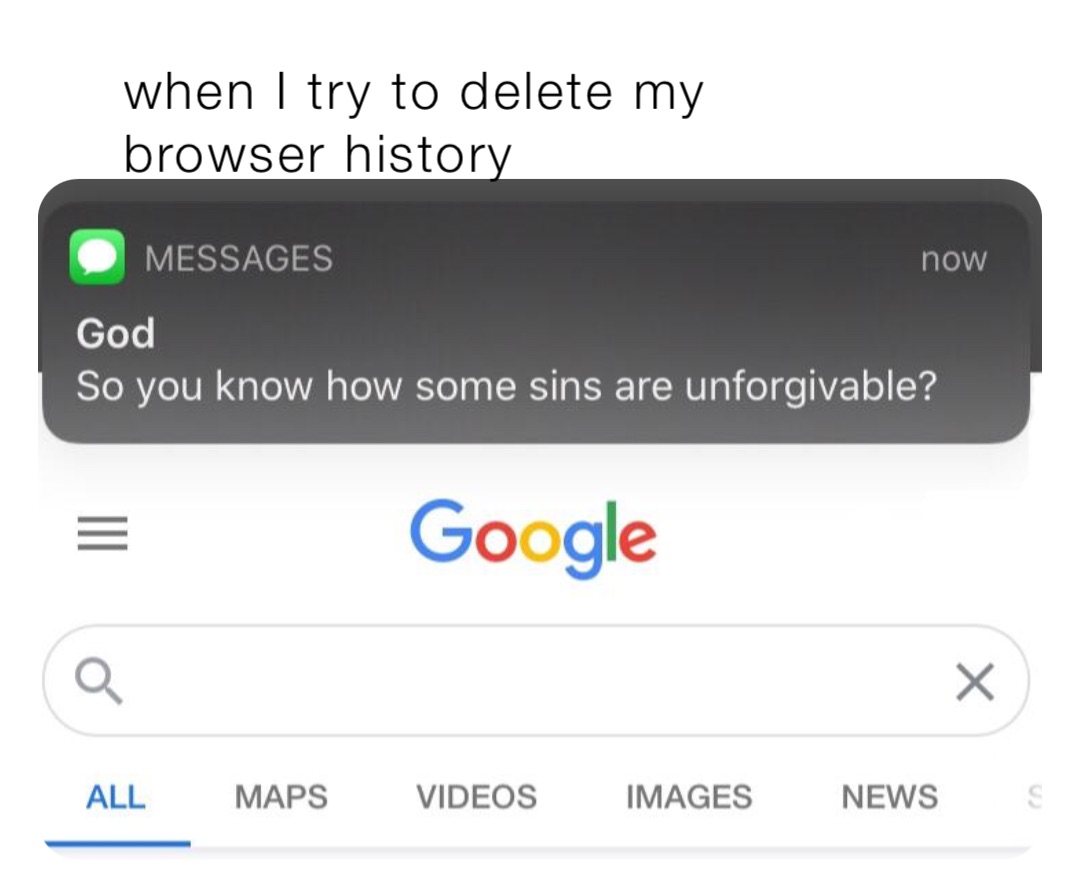 when I try to delete my browser history