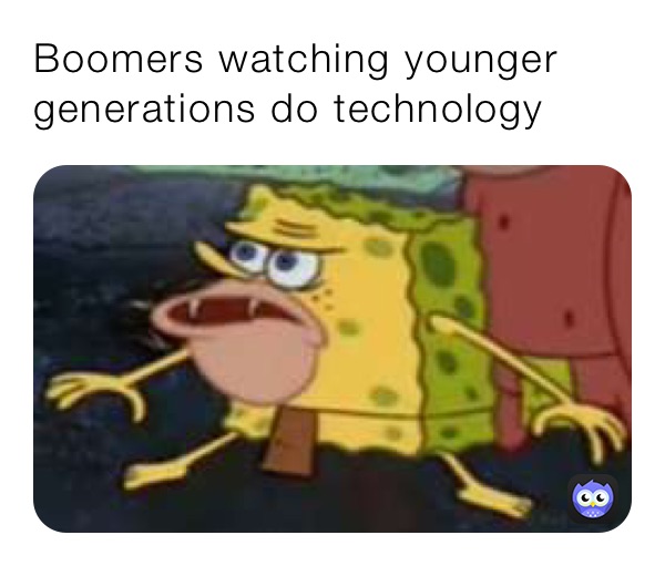 Boomers watching younger generations do technology 