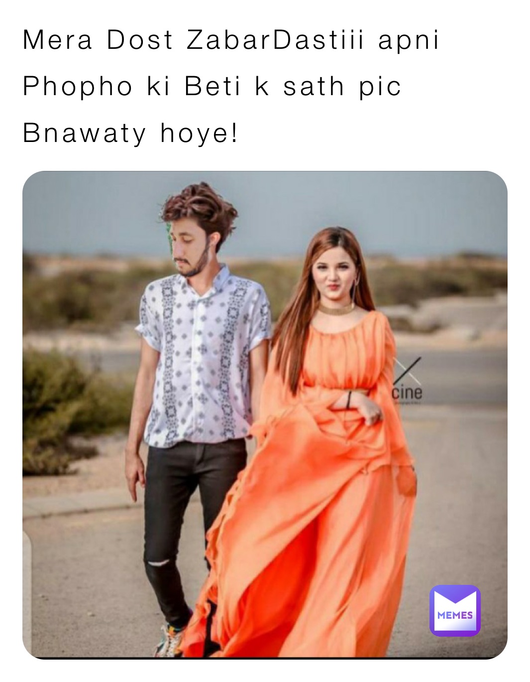 Mera Dost ZabarDastiii apni Phopho ki Beti k sath pic Bnawaty hoye!