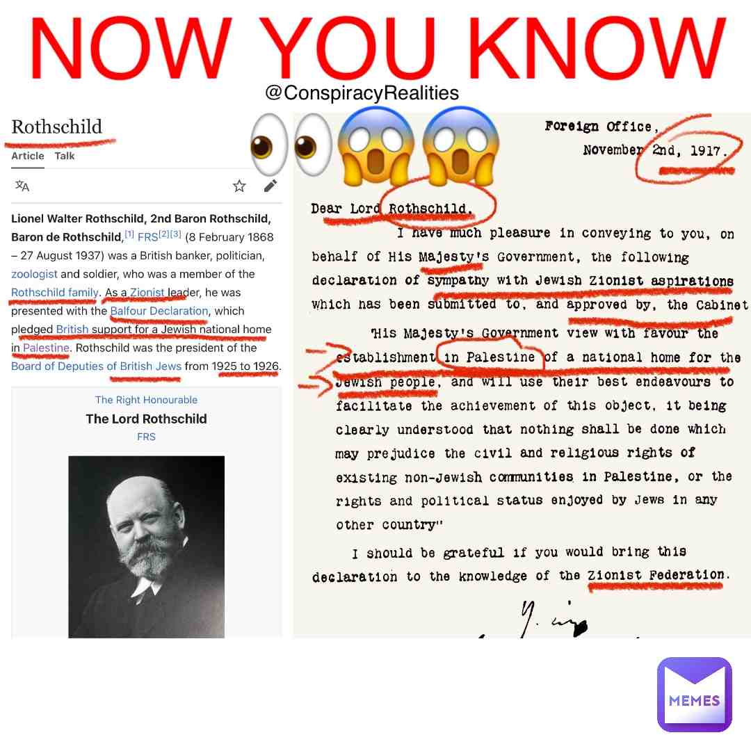 NOW YOU KNOW!! #conspiracy #conspiracy #agenda #conspiracytheories #illuminati #reset #greatreset # #crazymemes #rockefeller #markofthebeast #Palestine #Israel #War #Zionist #Rothschild