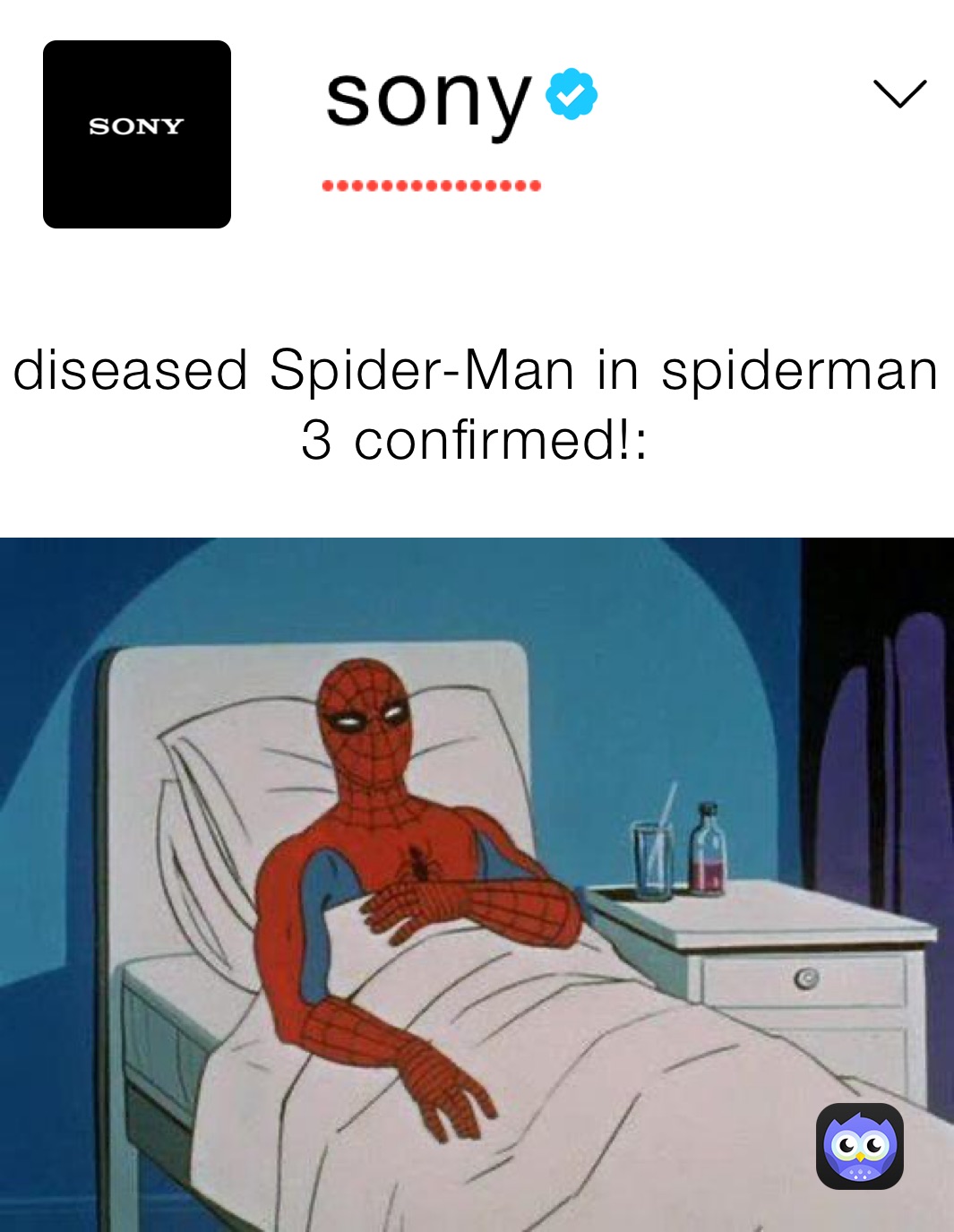 diseased Spider-Man in spiderman 3 confirmed!: