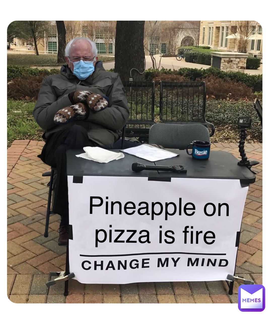 Double tap to edit Pineapple on 
pizza is fire