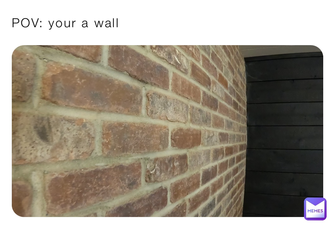 POV: your a wall