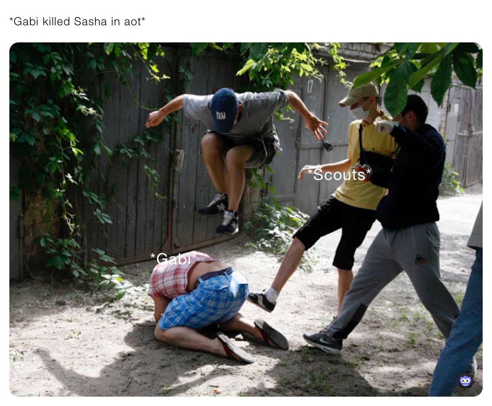 *Gabi killed Sasha in aot*