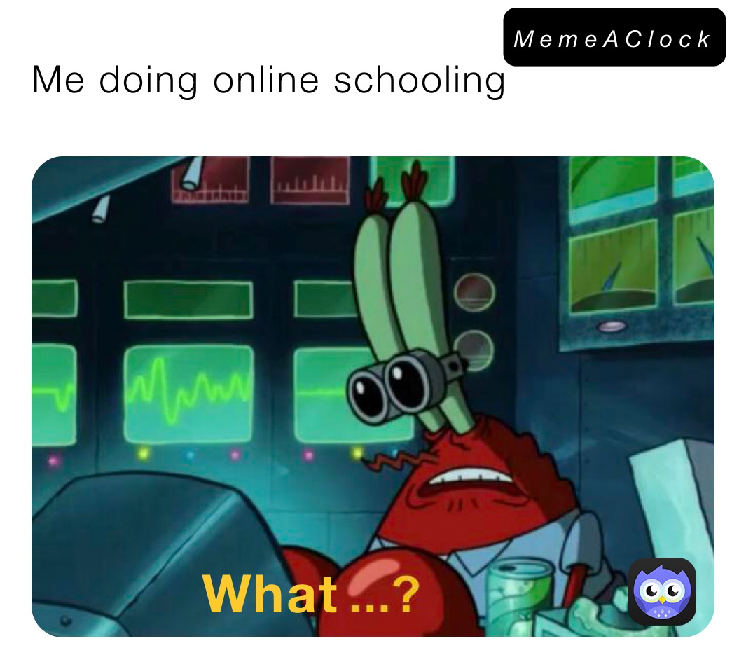Me doing online schooling 