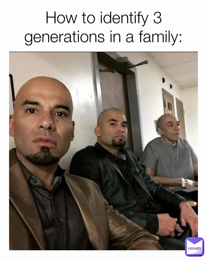 How to identify 3 generations in a family: