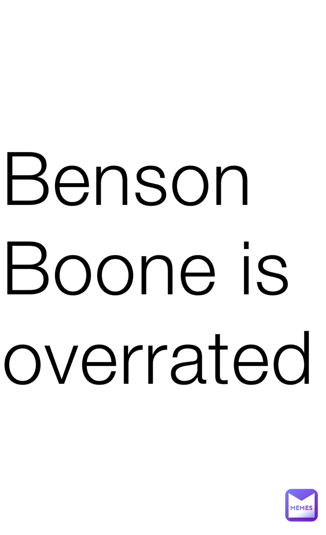 Benson Boone is overrated