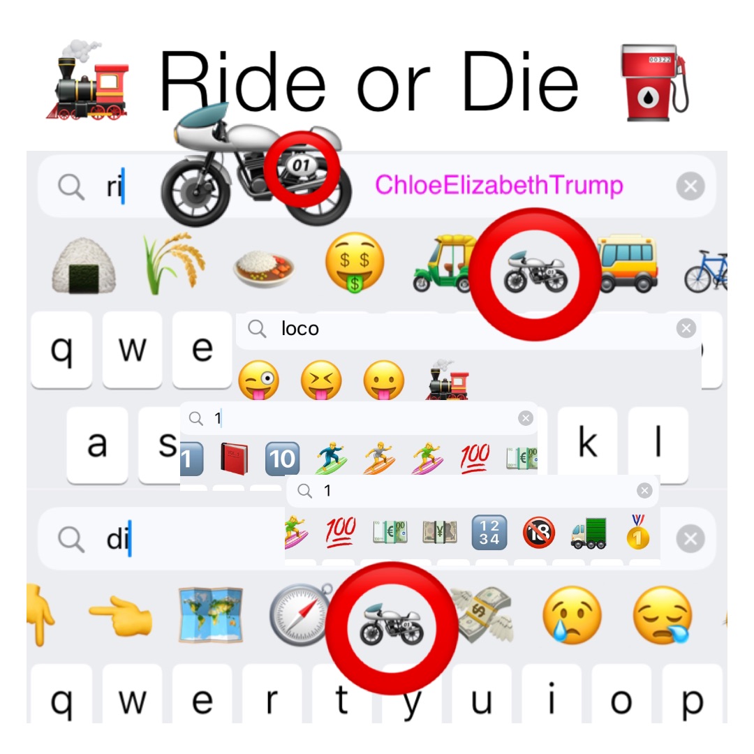 🚂 Ride or Die ⛽️ 🏍 ⭕️ ⭕️ ⭕️