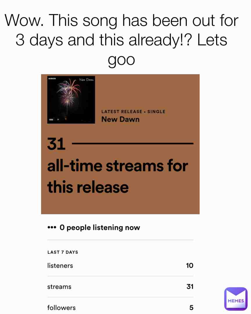 GO STREAM MY SPOTIFY! https://open.spotify.com/artist/4MNLt5MG2a1EJRgqnsmWRk?si=kj4YV76ASce2qrPI-xH8Gg&utm_source=copy-link