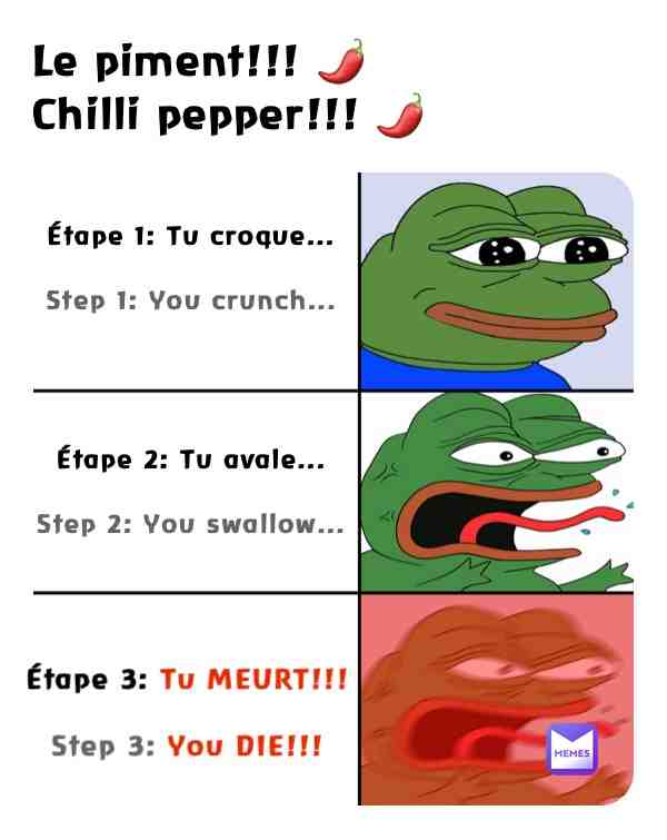 Un peu pareil avec les mères quand tu range pas ta chambre... ??
A bit the same with the mothers on when you don't tidy your room... ?? #france #fr #ptdr #mdr #lol #humour #chillipepper #piment #cabrule