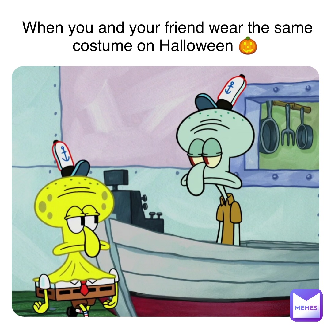 When you and your friend wear the same costume on Halloween 🎃