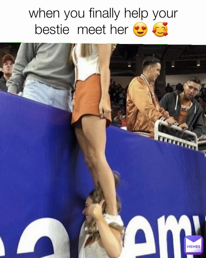 when you finally help your bestie  meet her 😍 🥰 
 