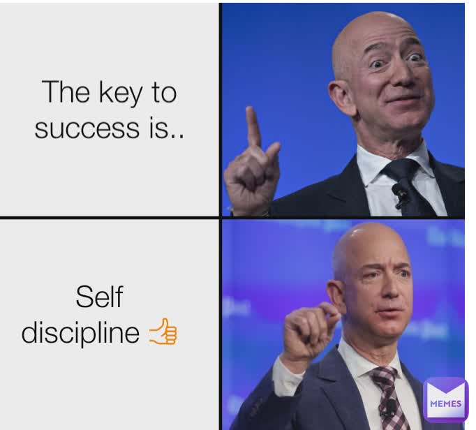 The key to success is.. Self discipline 👍