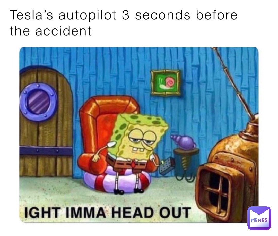 Tesla’s autopilot 3 seconds before the accident