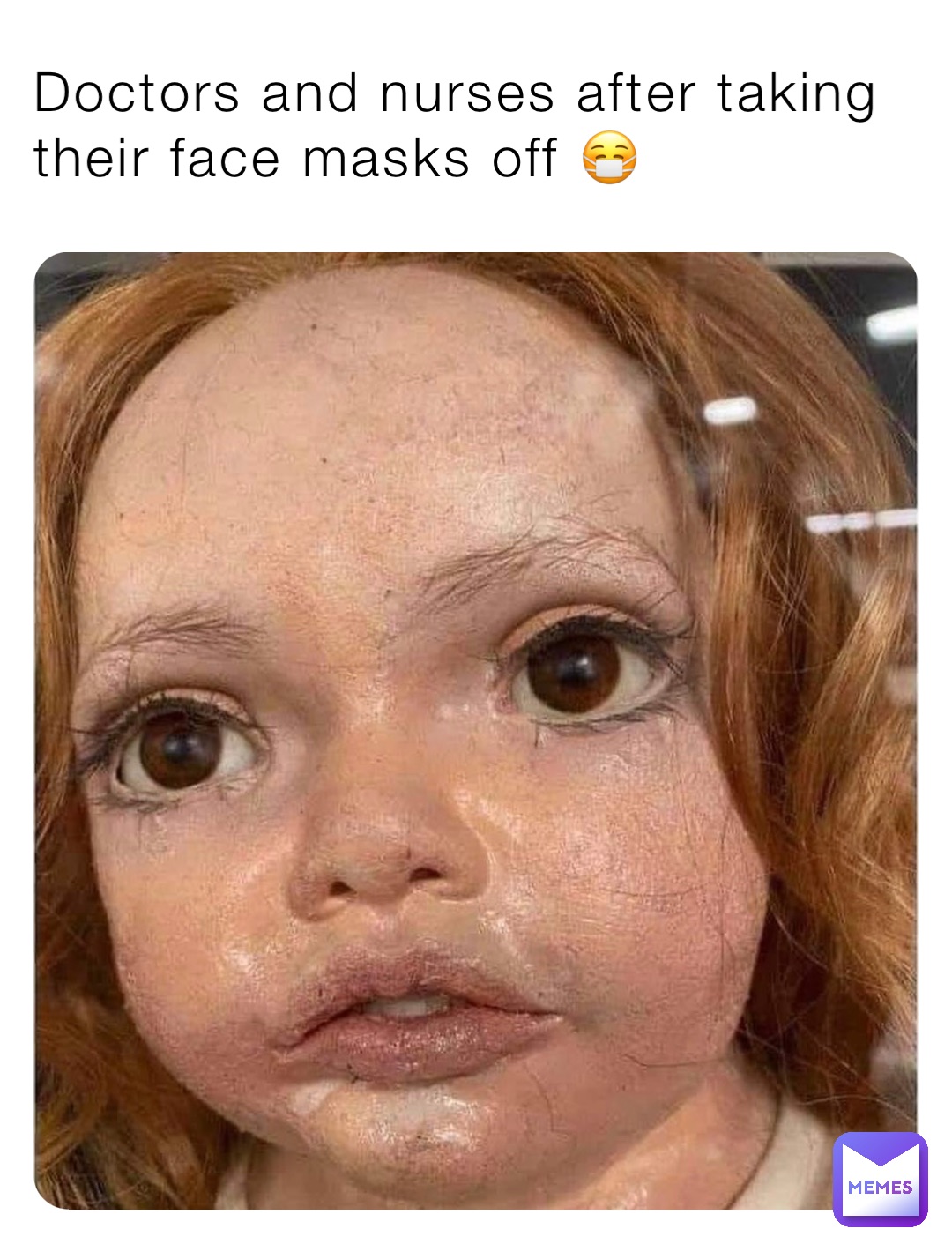 Doctors and nurses after taking their face masks off 😷