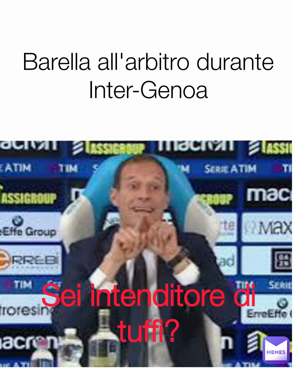 Sei intenditore di tuffi? Barella all'arbitro durante Inter-Genoa