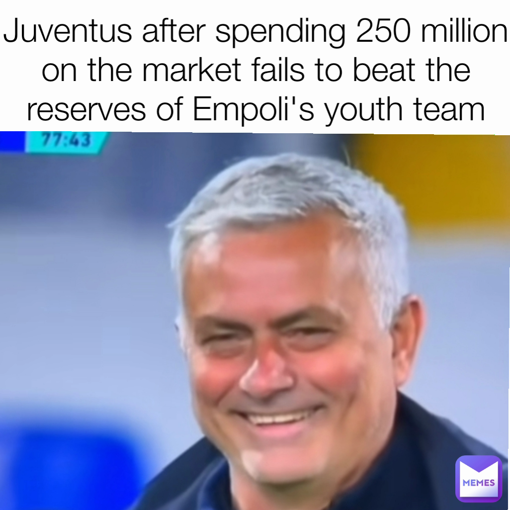 Juventus after spending 250 million on the market fails to beat the reserves of Empoli's youth team