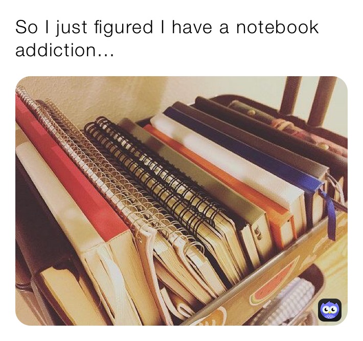 So I just figured I have a notebook addiction...