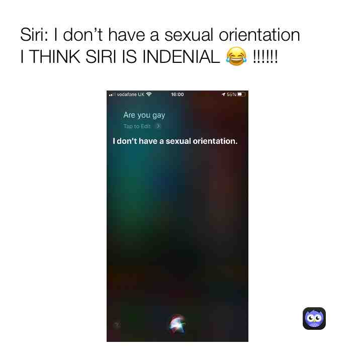 Siri is definitely gay