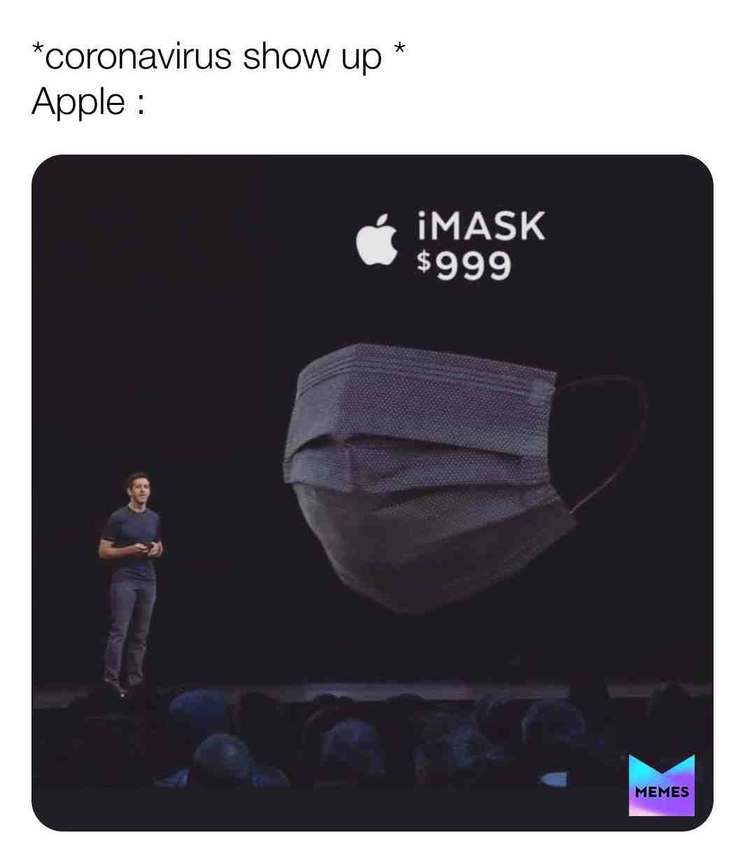 We are proud to present the i mask only for a $999
Follow @acedmeme\u200b for more memes #meme #memes #funny #dankmemes #memesdaily #funnymemes #lol #dank #humor #follow #like #dankmeme #lmao #love #anime #ol #edgymemes #dailymemes #comedy #instagram #fun #offensivememes #fortnite #funnymeme #tiktok #memer #memez #memepage #memestagram #bhfyp \u200b #yxngsoul #fireforce #mobpsycho100 #yuyuhakusho #yusukeurameshi #onepiece #jojosbizarreadventure #onepunchman #anime\ud83c\udf38 #rezero #worldtrigger #akamegakill #tokyoghoul #thepromisedneverland #animememes #animememesfunny #inuyasha #souleater #fullmetalalchemist #myheroacademia #boruto #hajimenoippo #dragonballsuper #bleach #sailormoon #trigun #berserk #vagabond #spacedandy #digimon