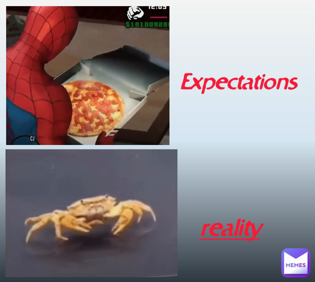 Expectations  reality