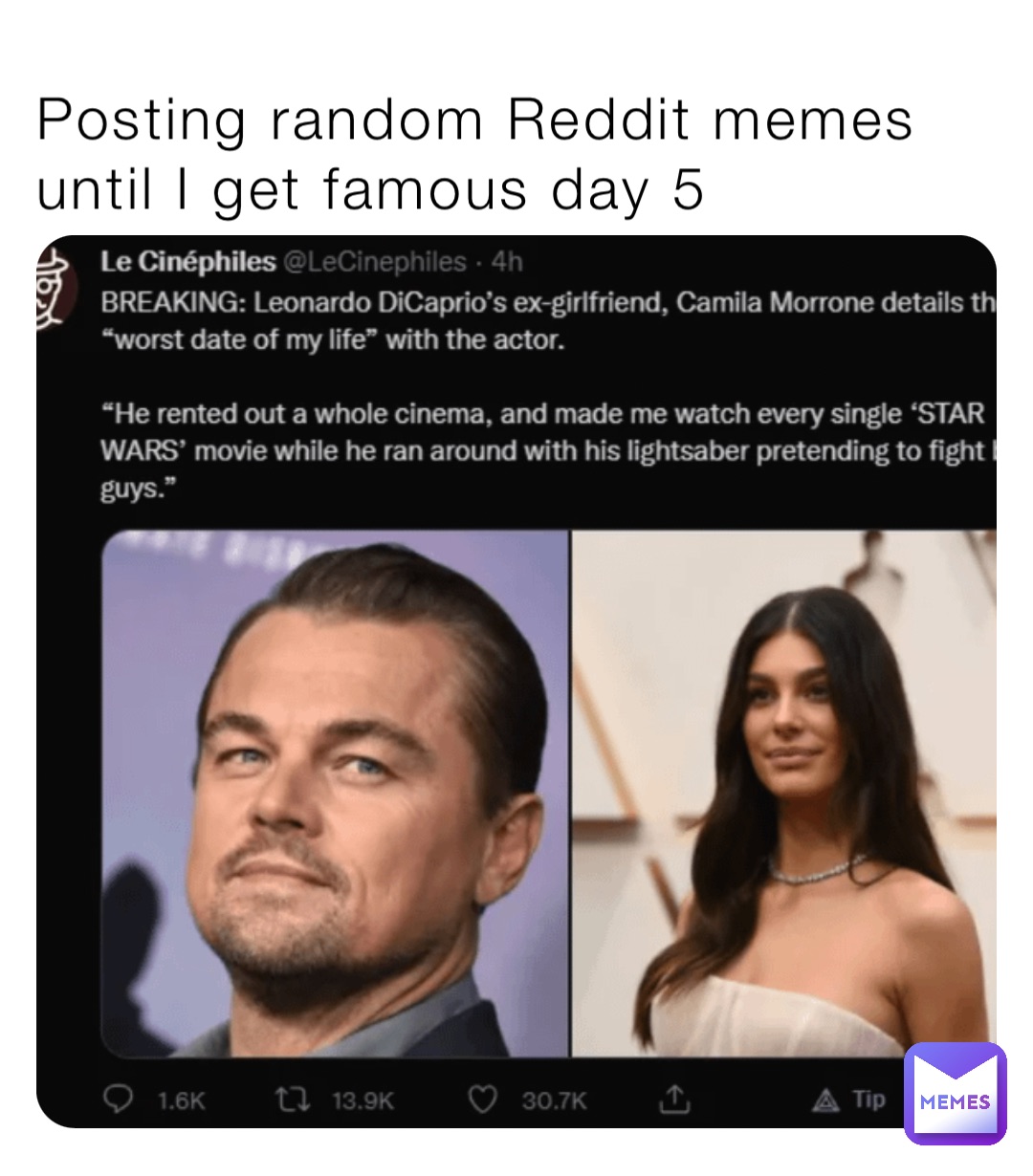 Posting random Reddit memes until I get famous day 5