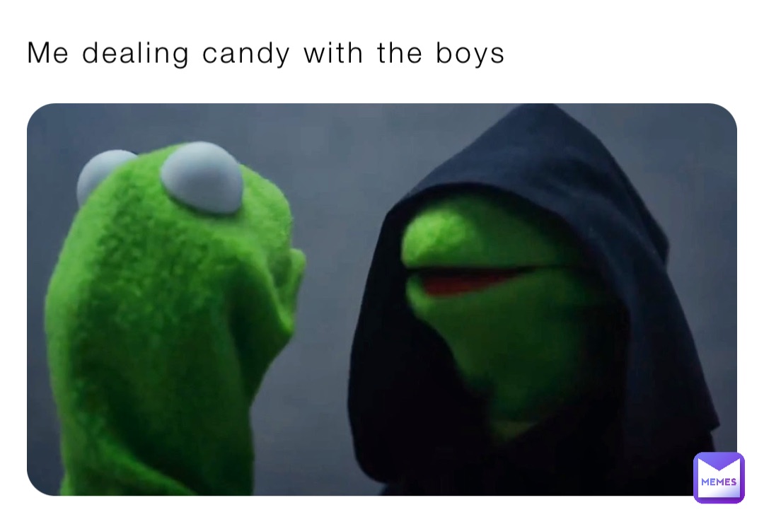 Me dealing candy with the boys