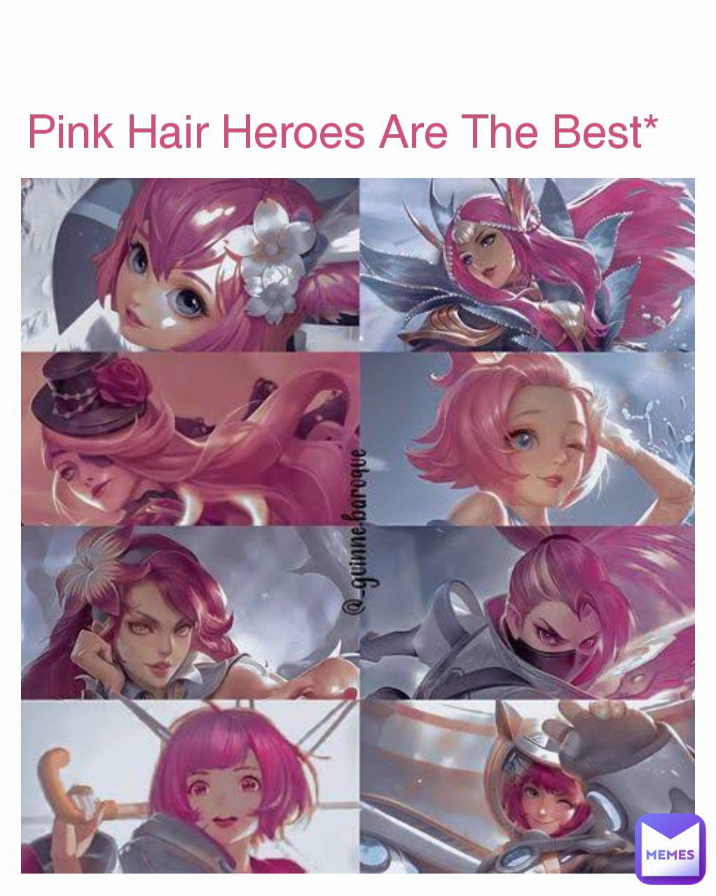 Pink Hair Heroes Are The Best*
