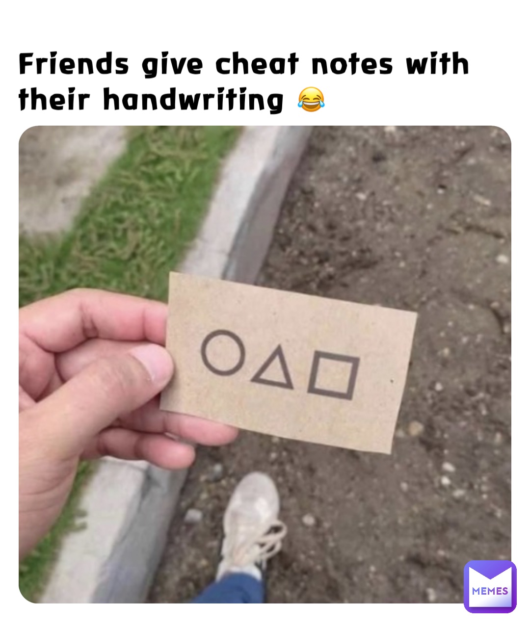 Friends give cheat notes with their handwriting 😂
