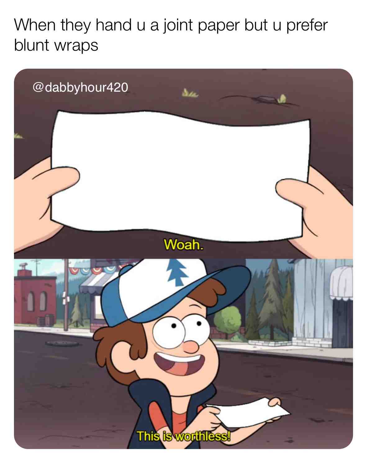 Who else feels this way \ud83d\ude02 tag ur joint smokers and comment ur favorite blunt wrap\ud83d\ude24
#blunts #bluntpaper #cigarellos #dutchmasters #swishersweets #whiteowls #jointmaster #masterroller #kushclub #sativa #haze #stonermeme #stonersociety #420babes #420somewhere #marijuanaman #marijuanagram #fatblunt #bongrips #indca #cbd #thclover #thcconcentrate #weedibles #hightimes #canabiscommunity #420friendly #420friends #puffpuffpass #marijuanalovers