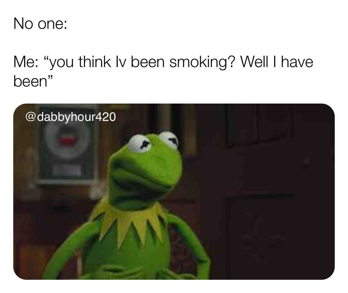 Damn make myself feel some type of way \ud83d\ude1e
.
#weedculture #stonermemes #420love #420\ud83c\udf41 #stonerchicks #stonercouples #weedhumor #stonerhumor #ganjagoddess #ganjaburn #ganjalover #hightimescannabiscup #cultivation #cultivate #weedstrains #weedoil #cbdvape #shatter #bonghits #bongbabes #dankmemes #dankweed #dankdank #dankmemesdaily #spongebobmeme #thcwax #waxpen #marijuanagrowers #potheadsociety #weedgirls