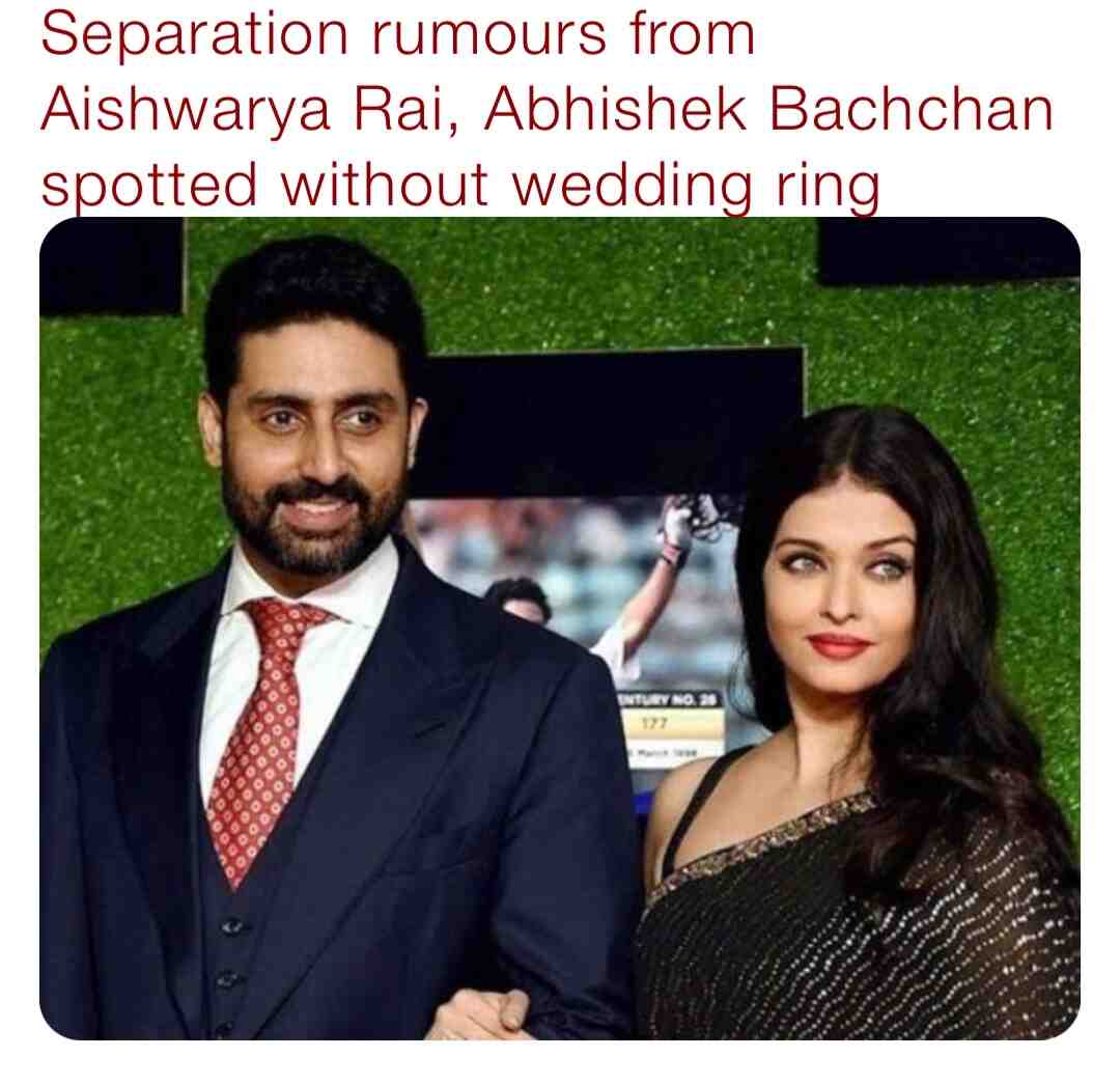 Amid separation rumours from Aishwarya Rai, Abhishek Bachchan spotted without wedding ring