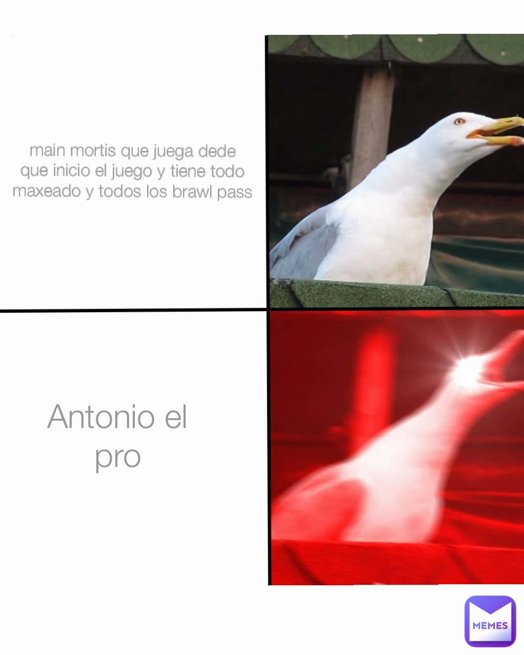 main mortis que juega dede que inicio el juego y tiene todo maxeado y todos los brawl pass Antonio el pro
