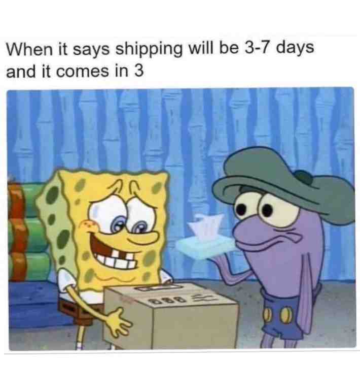 #meme #spongebob #funny #shipping #online #quarantine #covid