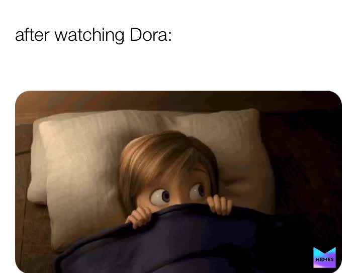 When she stares into your soul and waits for you to answer her..  #dora