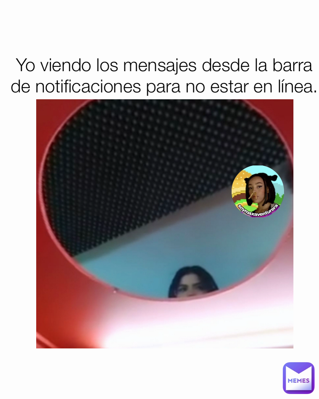 Yo viendo los mensajes desde la barra de notificaciones para no estar en línea.