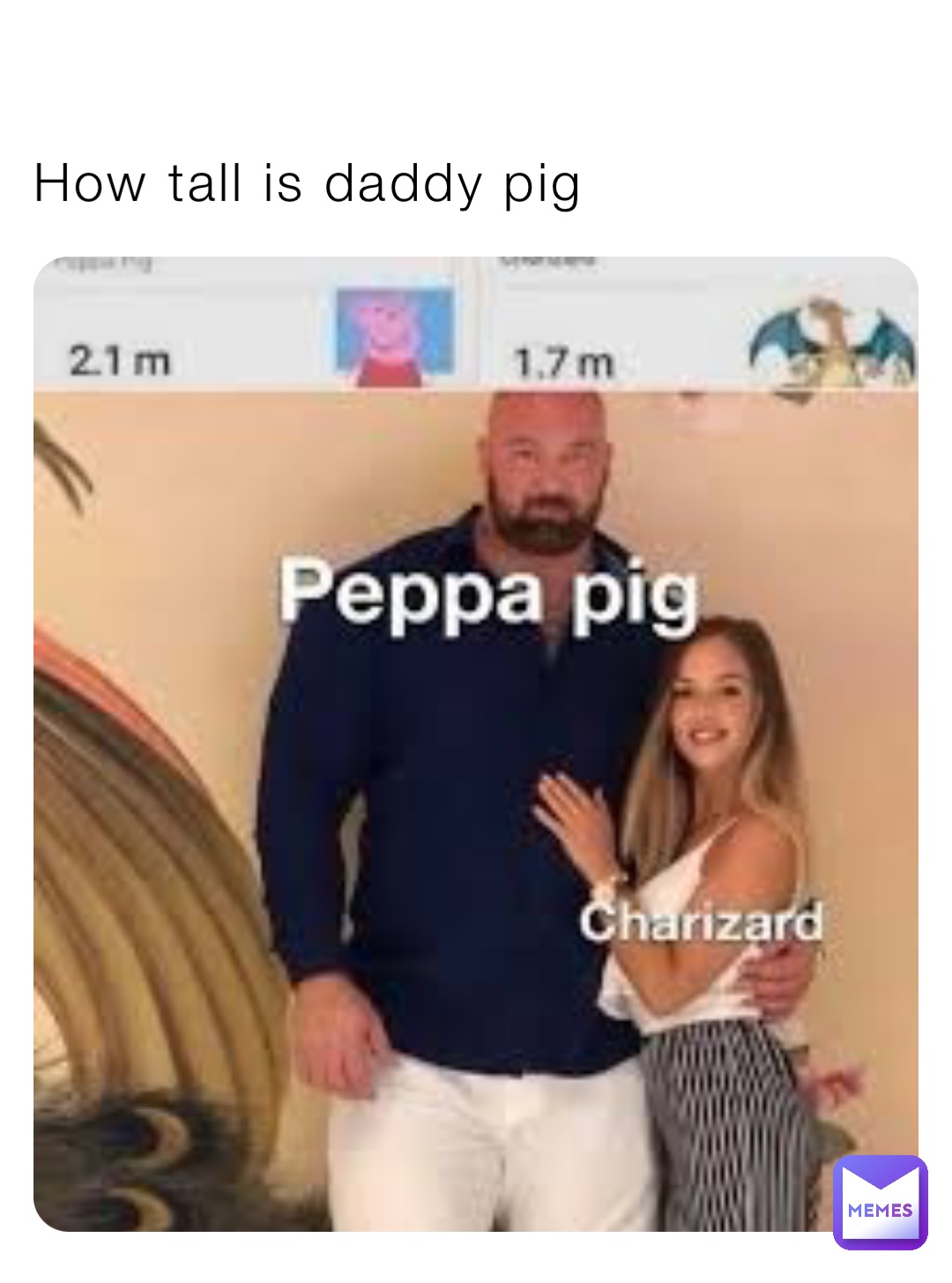 How tall is daddy pig 🤔