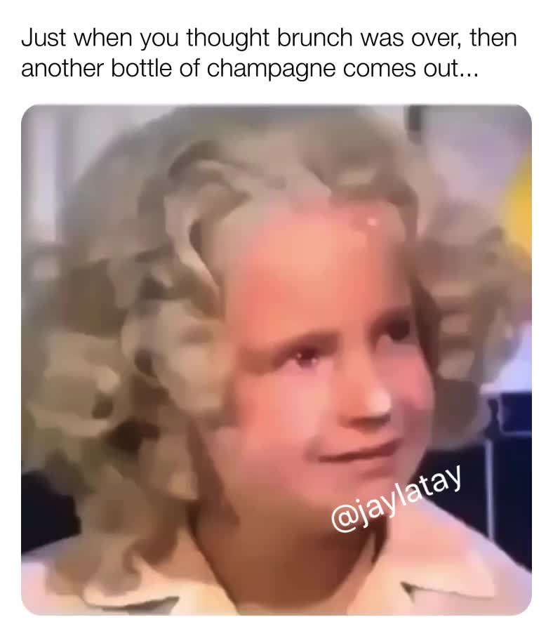 Brunch be like.....
ALREADY tipsy and you know this is going to take us over the edge.  #brunch  #tipsy  #champagne  #drunk  #toomany  #dc  #philly  #nyc  #houston  #quarintine  #ready  #friends