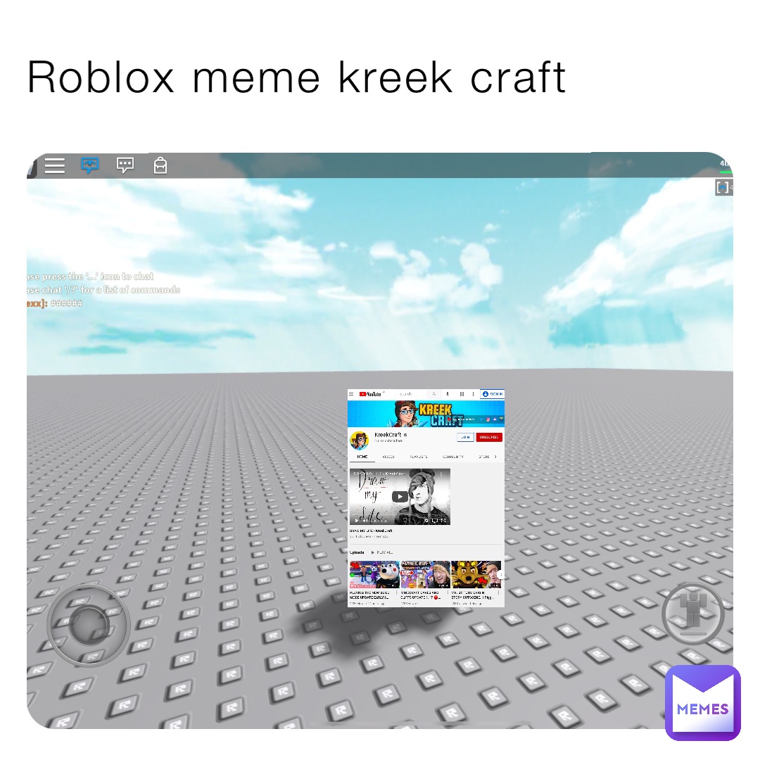 Roblox meme kreek craft