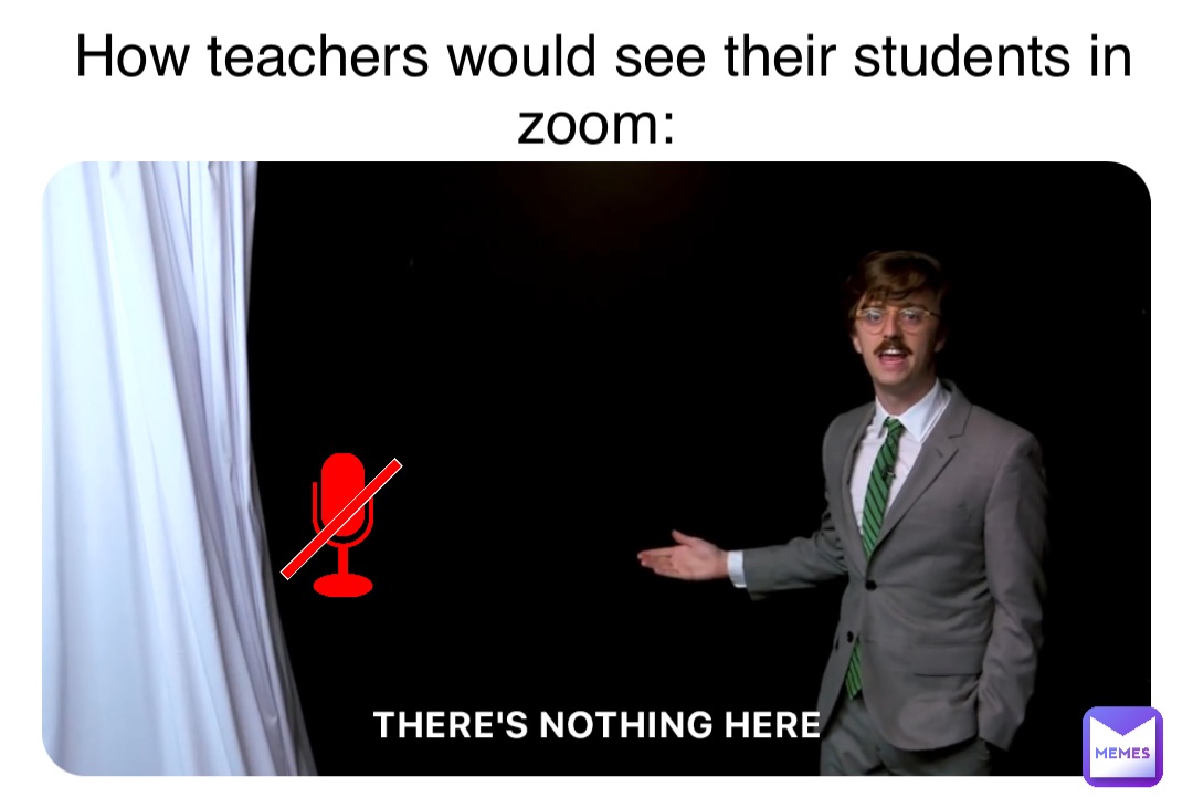 How teachers would see their students in zoom: