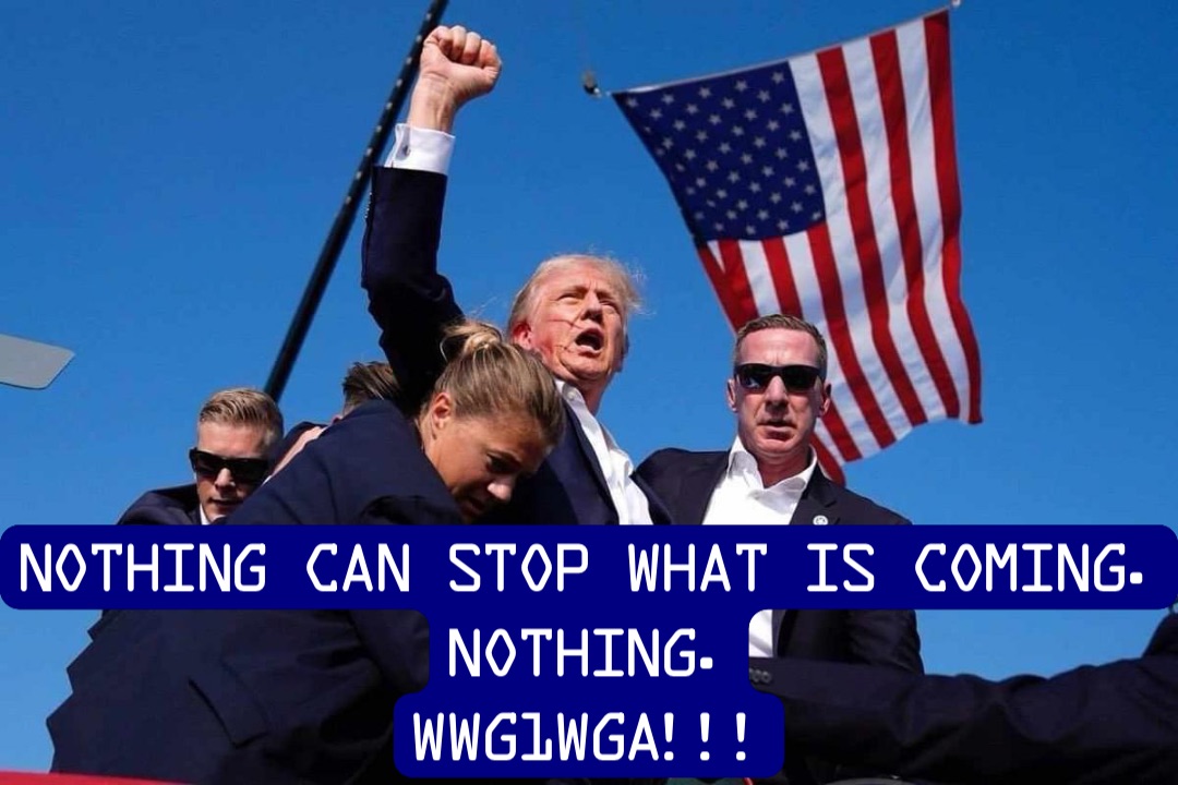 NOTHING CAN STOP WHAT IS COMING.
NOTHING.
WWG1WGA!!!