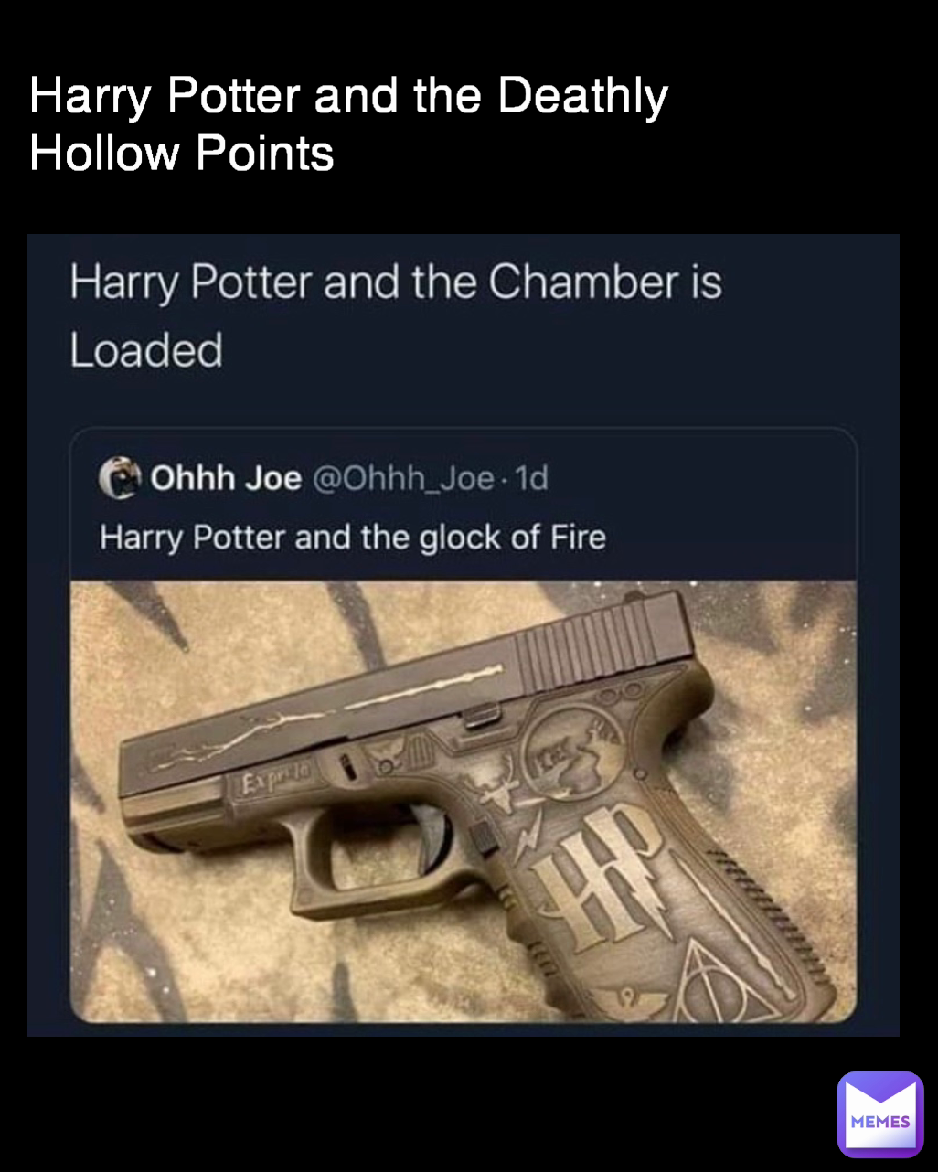 Harry Potter and the Deathly Hollow Points Type Text