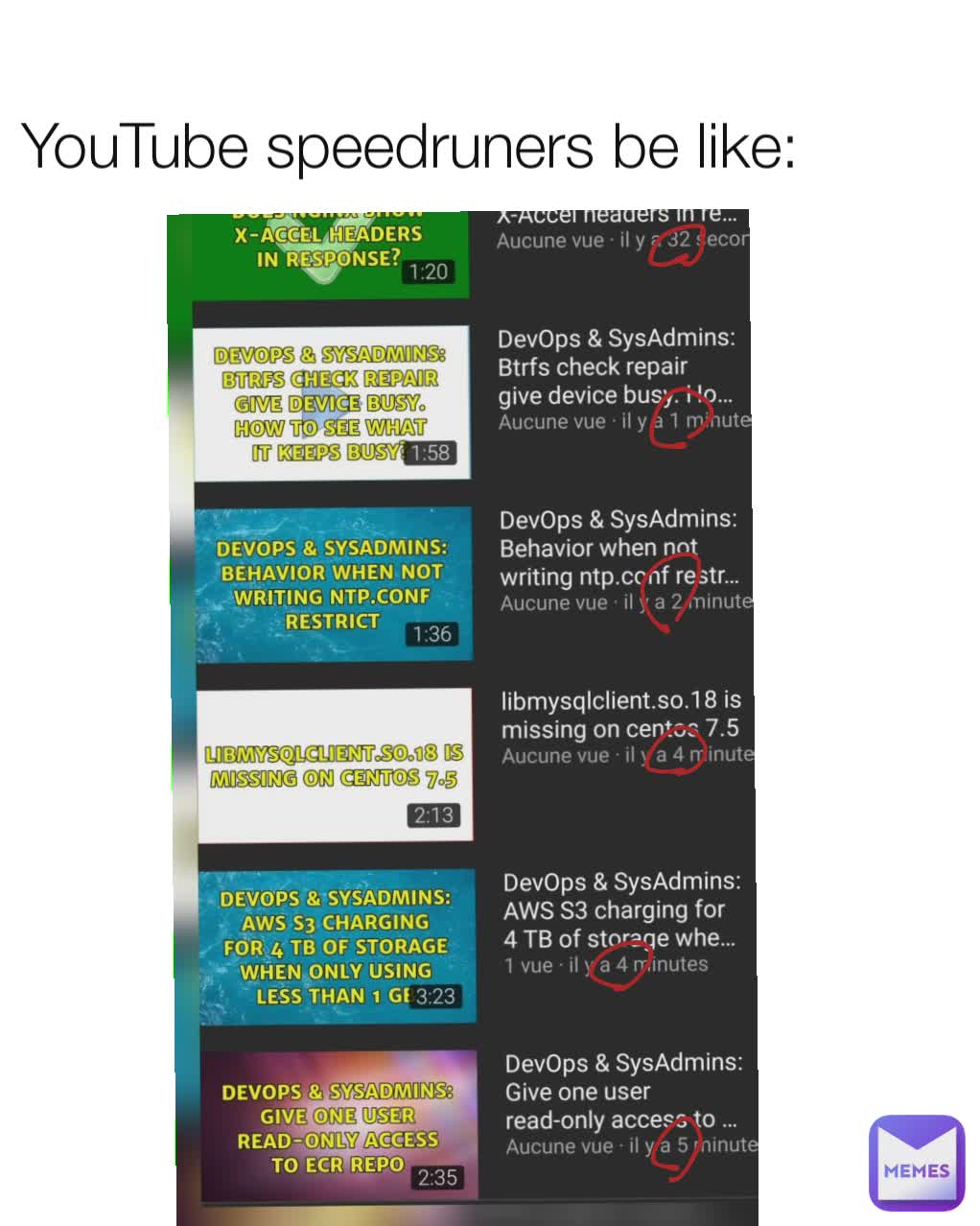 YouTube speedruners be like: