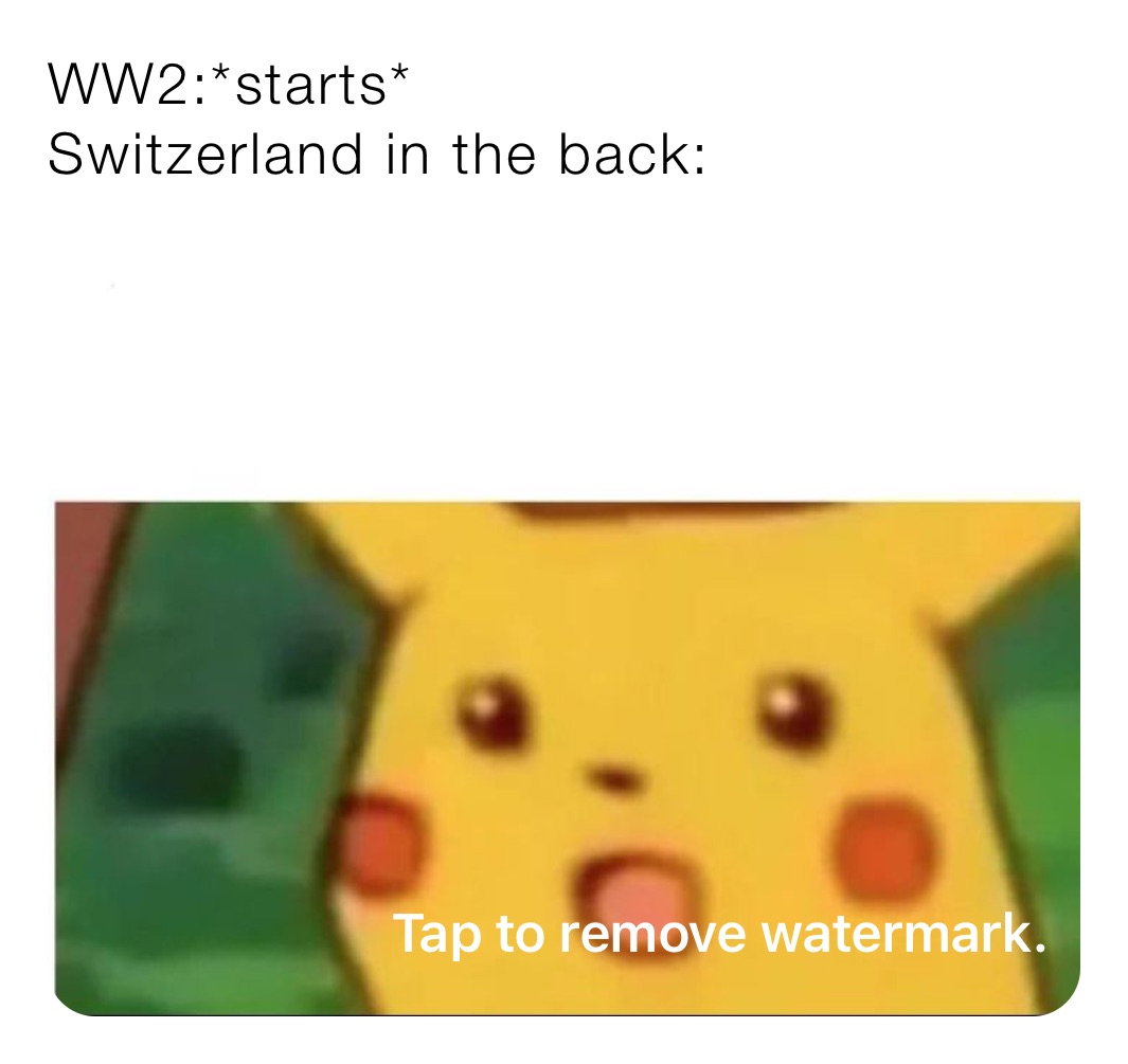 WW2:*starts*
Switzerland in the back: