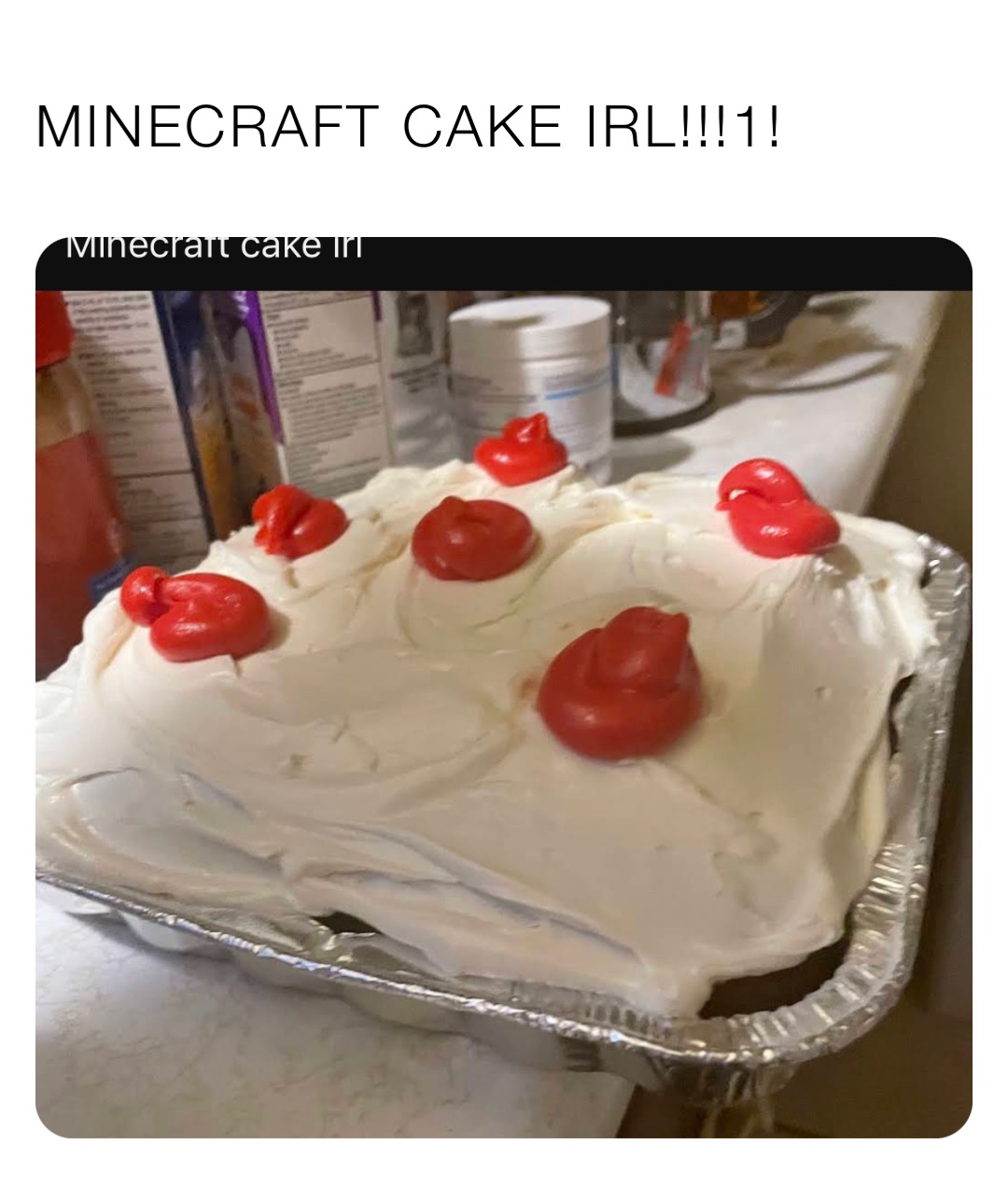MINECRAFT CAKE IRL!!!1!