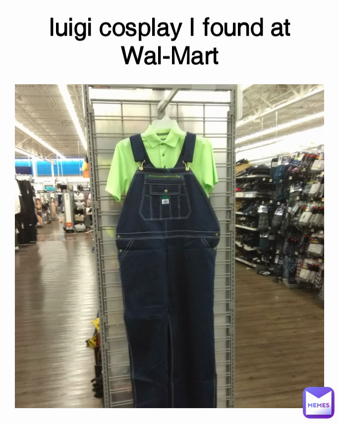 luigi cosplay I found at Wal-Mart