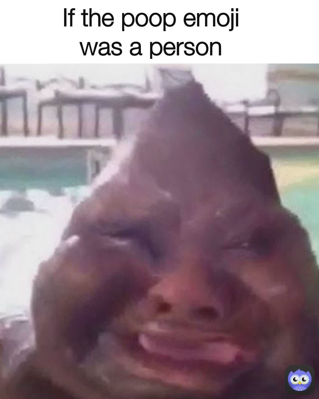 If the poop emoji was a person
