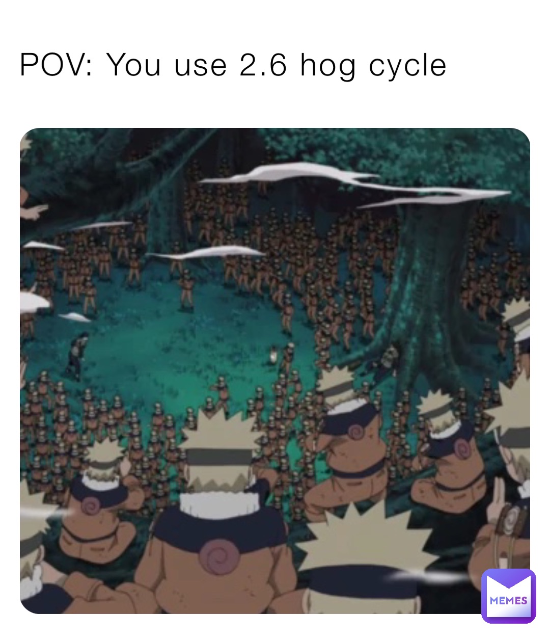 POV: You use 2.6 hog cycle