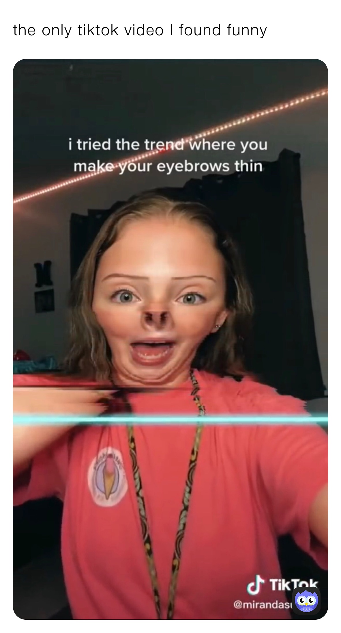 the only tiktok video I found funny